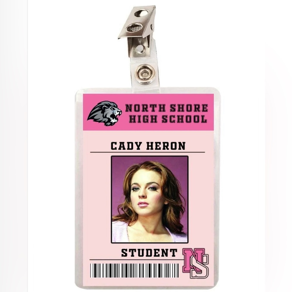 Mean Girls Cady Heron North Shore High School Student ID Badge